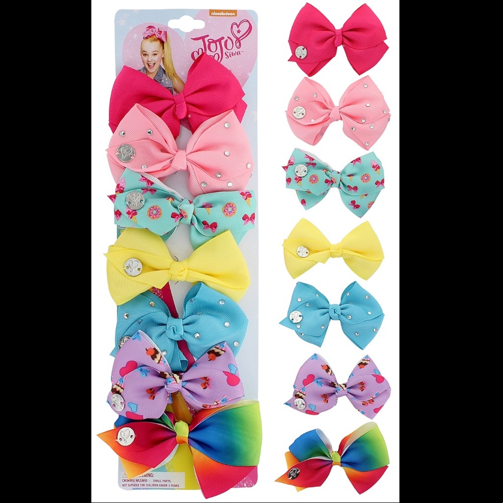 Girls' JoJo Siwa™ Days Of The Week Bows (7-Pack)